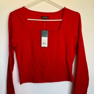 Wild Fable Long Sleeve Square Neck T-Shirt